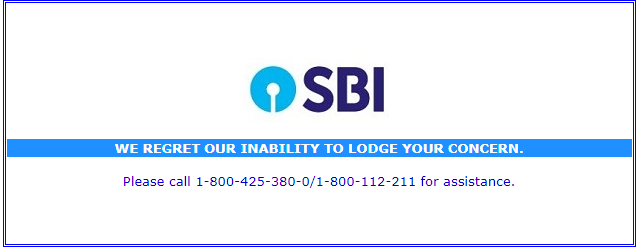 bratjoy's tweet photo. Unable to raise a complain on CMS portal. @TheOfficialSBI https://t.co/OY6rZxzz5S