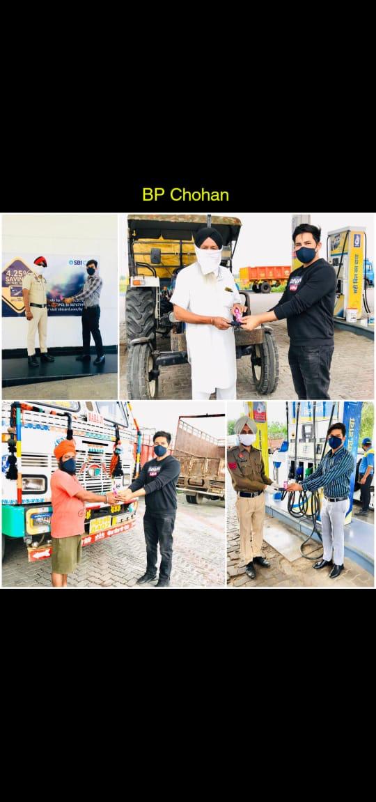 bp_coco's tweet photo. Hand Sanitizer &amp; Face Mask distribution to Agriculture Customers , Health workers , Police and House keeping staff , A small step to fight against Corona Virus. 
@BPCLRetail 
@mohit02121970
@BPCretJalandhar 
@sanjaymeenabpcl https://t.co/QeYegD3SFf