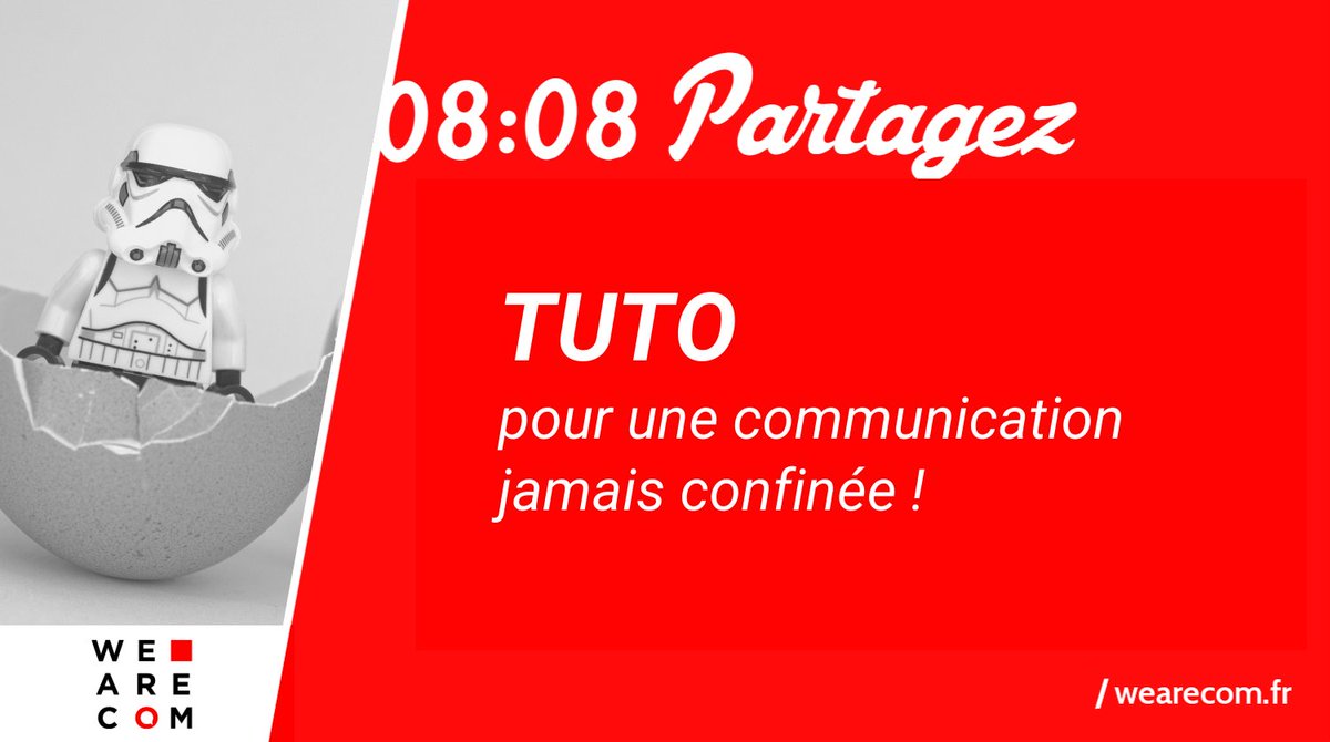 Le Tuto de la team We Are COM pour une communication jamais confinée !
✅ Découvrez tous nos conseils pour faire face à la crise et préparer votre plan de reprise ✌️ buff.ly/3cqraKf #communication #COVID19 #confinement