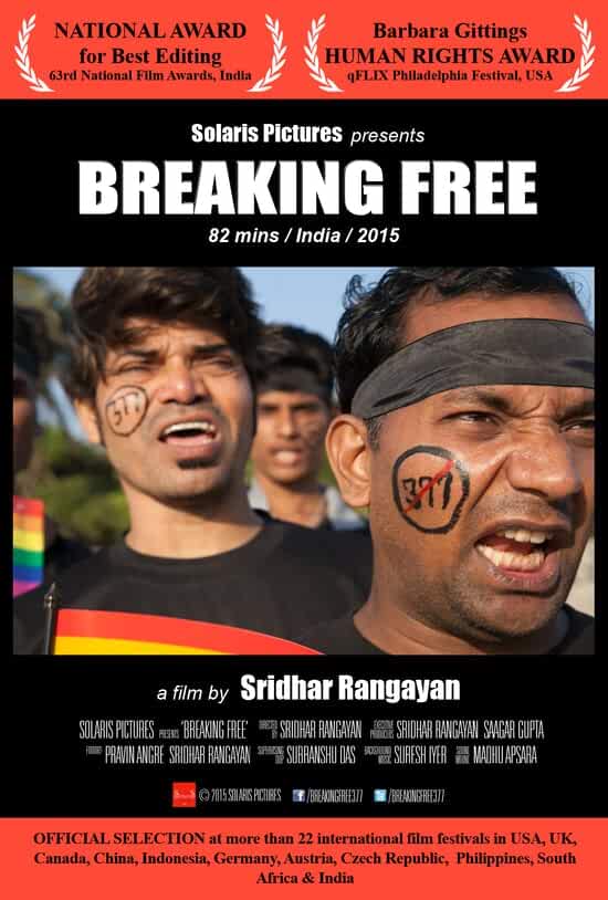 A seven-year passion project exposes human rights violations suffered by India's LGTBQ community. Sridhar Rangayan explores the ancient laws and patriarchal society that influence society in India. #BreakingFree (2015) by  @sridharrangayan.Streaming on  @NetflixIndia.