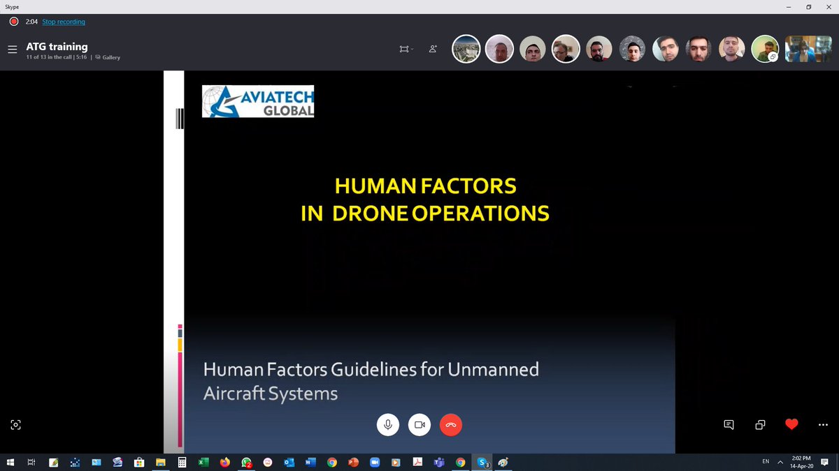 ATGAviation's tweet image. The first online training on Human Factors was held by our trainer Rovshan Alimsoy via @Skype for OLIMP UAV pilots.

#humanfactors #humanfactorstraining #onlinetraining #stayhome #Azerbaijan #evdəqal #staysafe #skype #uavpilots