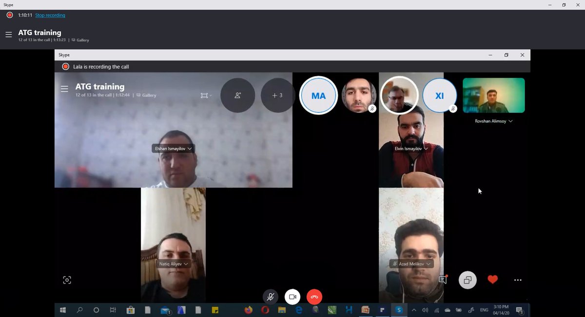 ATGAviation's tweet image. The first online training on Human Factors was held by our trainer Rovshan Alimsoy via @Skype for OLIMP UAV pilots.

#humanfactors #humanfactorstraining #onlinetraining #stayhome #Azerbaijan #evdəqal #staysafe #skype #uavpilots