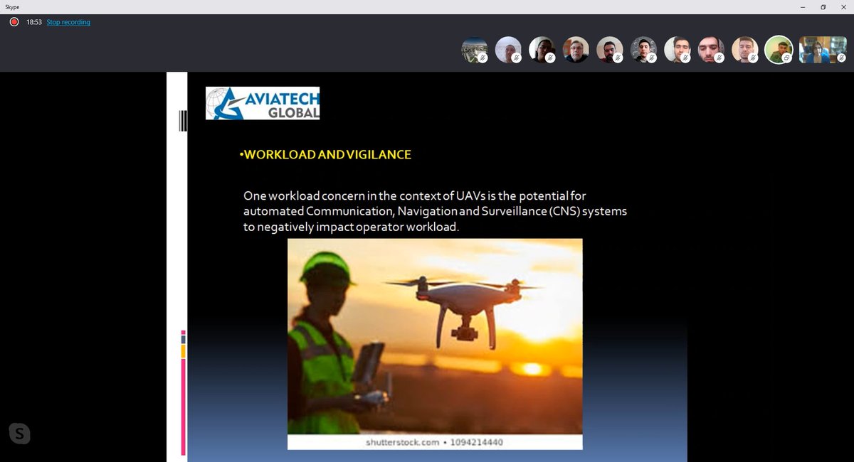 ATGAviation's tweet image. The first online training on Human Factors was held by our trainer Rovshan Alimsoy via @Skype for OLIMP UAV pilots.

#humanfactors #humanfactorstraining #onlinetraining #stayhome #Azerbaijan #evdəqal #staysafe #skype #uavpilots