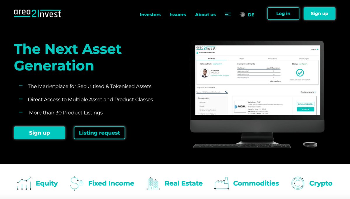 Pleased about the website relaunch of our #fintech subsidiary 21.finance AG operating #area2Invest – a digital #investment platform for classic and #tokenised #financial products. Check it out on frick.ly/A2I