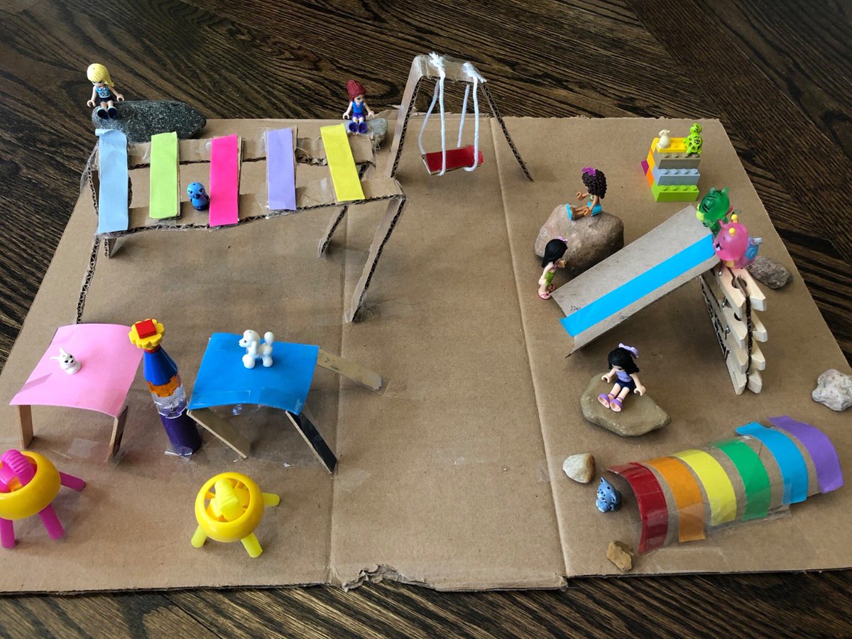 I am posting this picture for Karina, a student of mine. Take a look at her playground design! #SchroederHomeAdventure