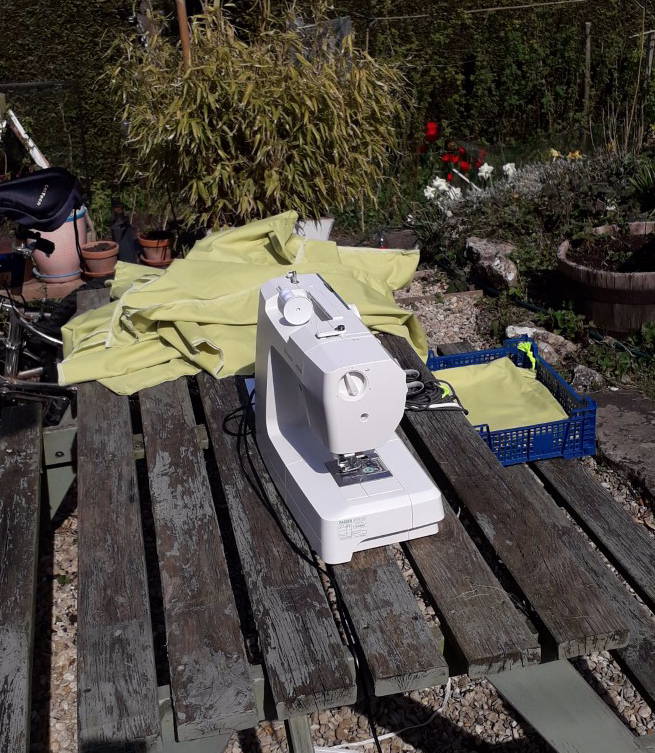 PriorPark's tweet photo. Just under 50 uniform wash bags delivered to @RUHBath this morning courtesy of our #textiles dept. Thank you to them and their helpers, including Ms Young who made several in her garden! #PriorEaster #NHS #StaySafe https://t.co/z3HsasytoE