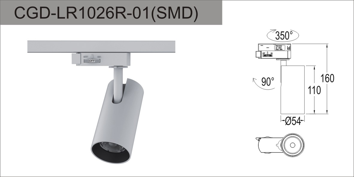 New Build-in Driver LED track light with competitive prices availalble now in CGD