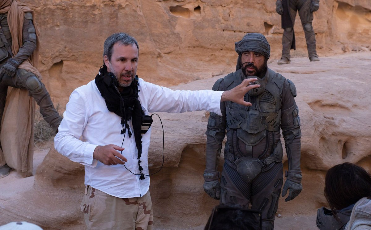 Director Denis Villeneuve, pictured here with Javier Bardem, will bring  #Dune to life with not one, but two epic films: “I would not agree to make this adaptation of the book with one single movie. The world is too complex. It’s a world that takes its power in details."