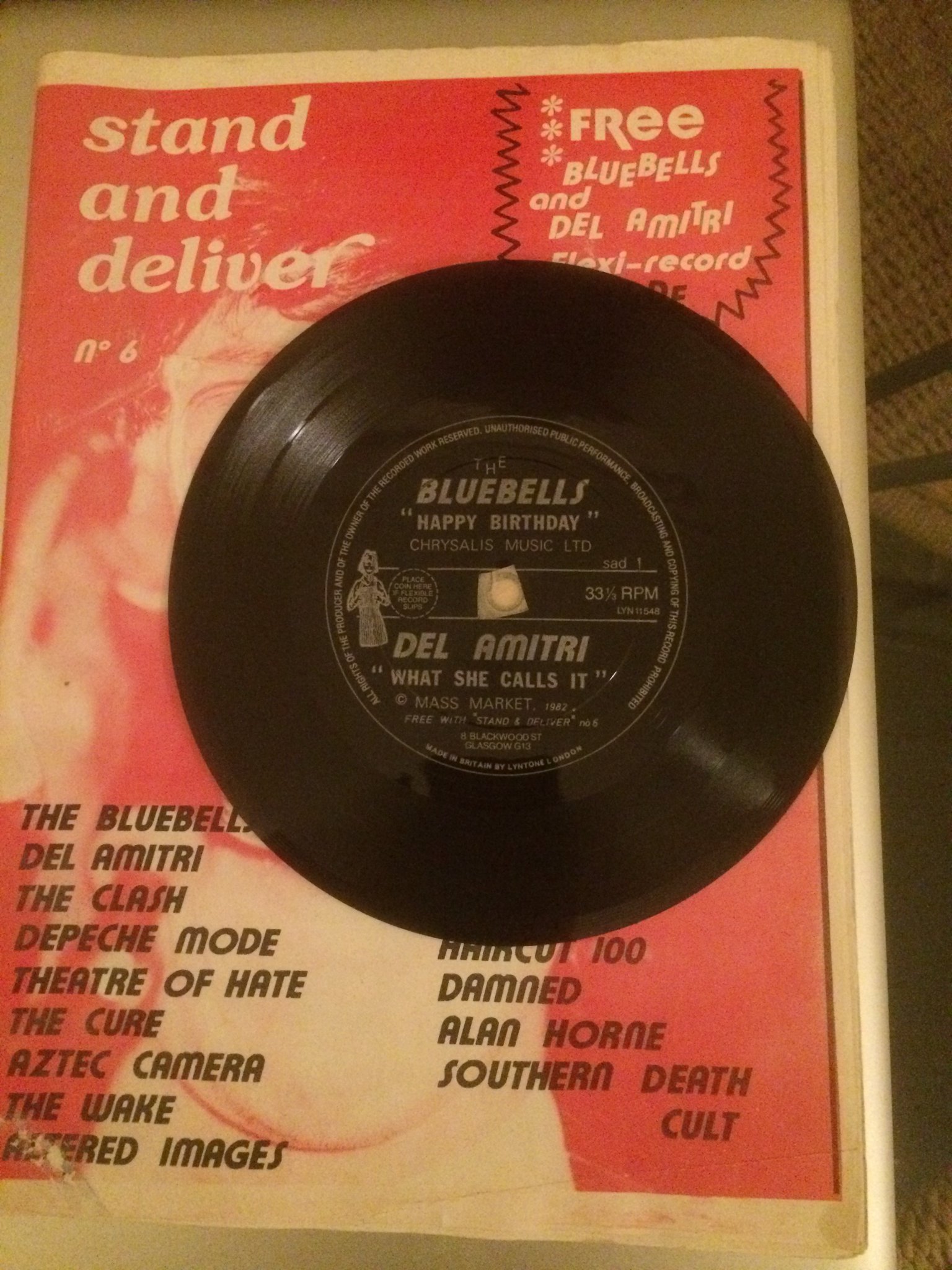  It\s a flexi-disc themed Happy Birthday to James Kirk from me..Bobby\s appropriate lyric & James\s classic. 