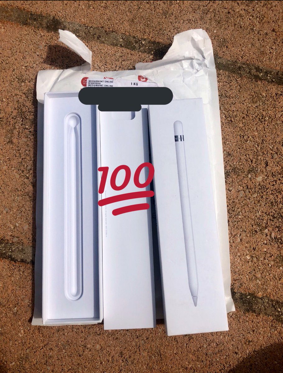 valenagudelo6's tweet photo. @MediaMarkt_es Hola @MediaMarkt_es  la semana pasado pedí un Apple Pencil, con lo del envío urgente y 100% seguro, que podría fallar?... Me lancé a la aventura y bueno el jueves me llegó el paquete, venía cerrado el empaque y  me dispuse abrirlo, al abrirlo no había NADA. 100% seguro... https://t.co/G30wiIiqb3