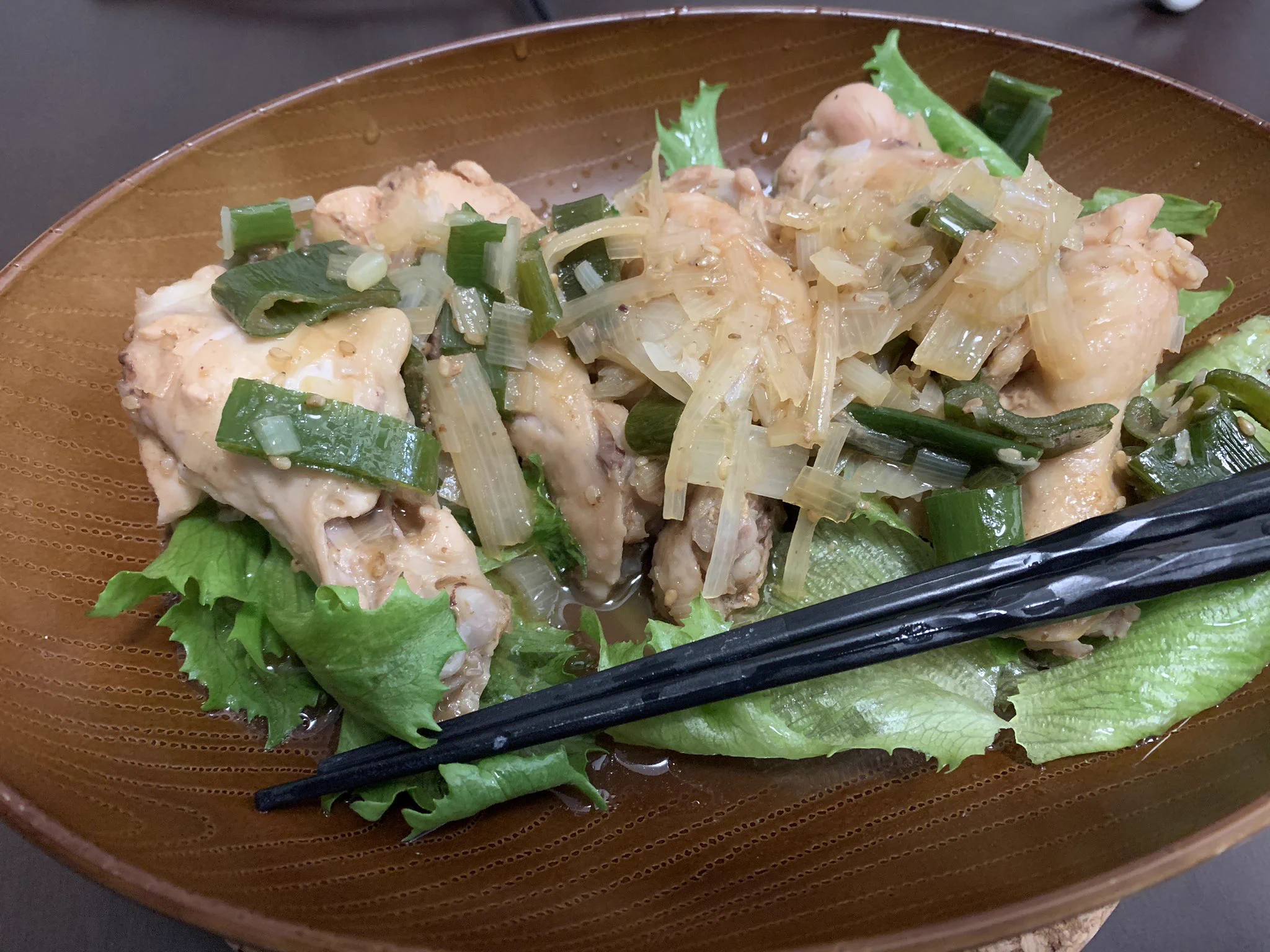 手羽元肉だけどとっても楽で美味しいです✨  