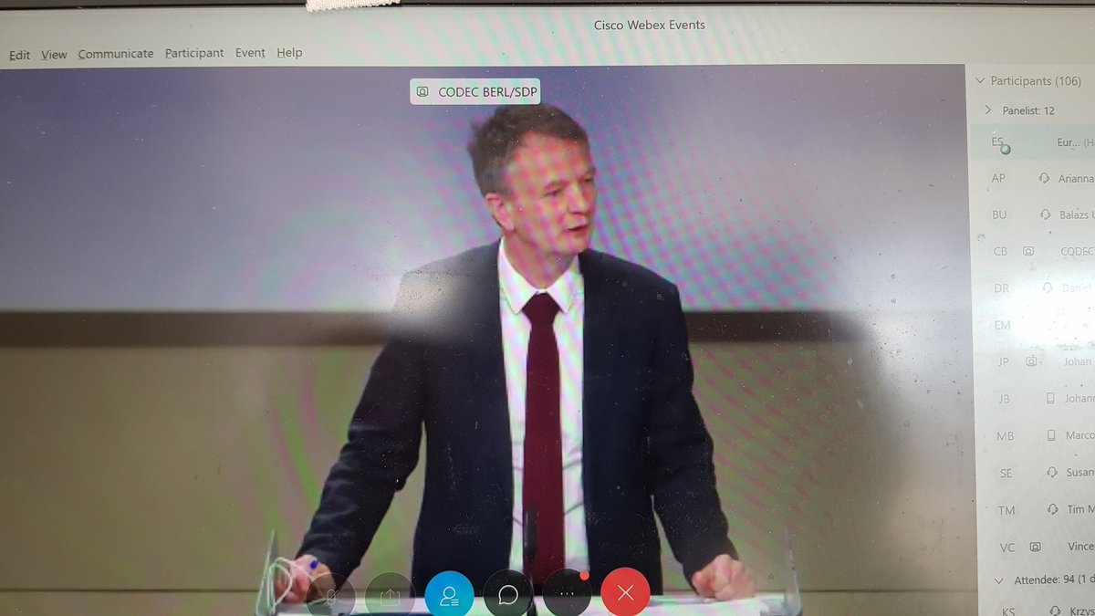 kstrzepka's tweet photo. The first virtual #EC press conference with the questions asked directly (not by email). It went surprisingly well despite more than 100 participants. #EU https://t.co/3YYSITgbRM