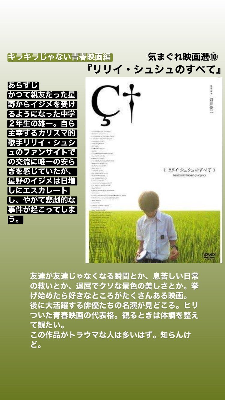 リリイ・シュシュのすべて