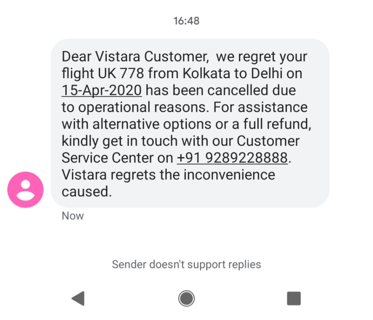 ARJUNchat's tweet photo. Hey @airvistara tried calling this number several times. Any other way you going to help me out ? TIA ! https://t.co/rGXErZYPqg