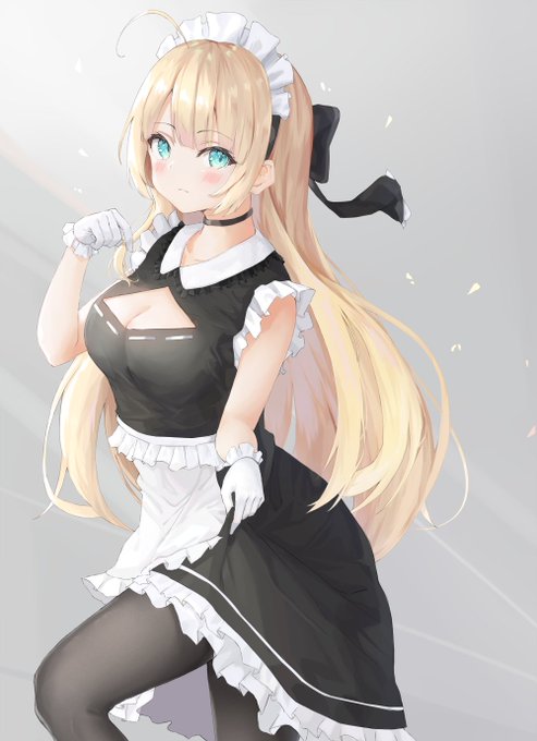 金髪メイドのtwitterイラスト検索結果