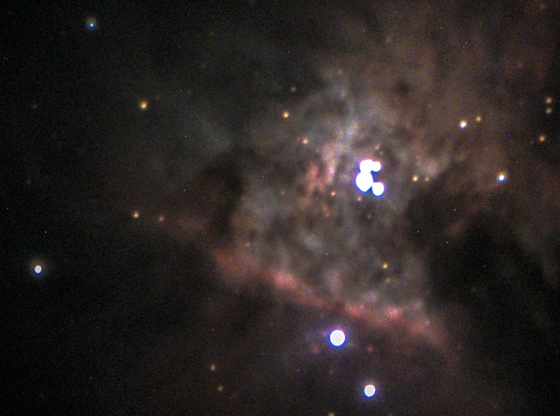 Though, that wasn’t my only target tonight - I actually got a big range of stars and objects. Here’s the closest star forming nursery to Earth, the Orion Nebula. Think im starting to get better at photographing this one.