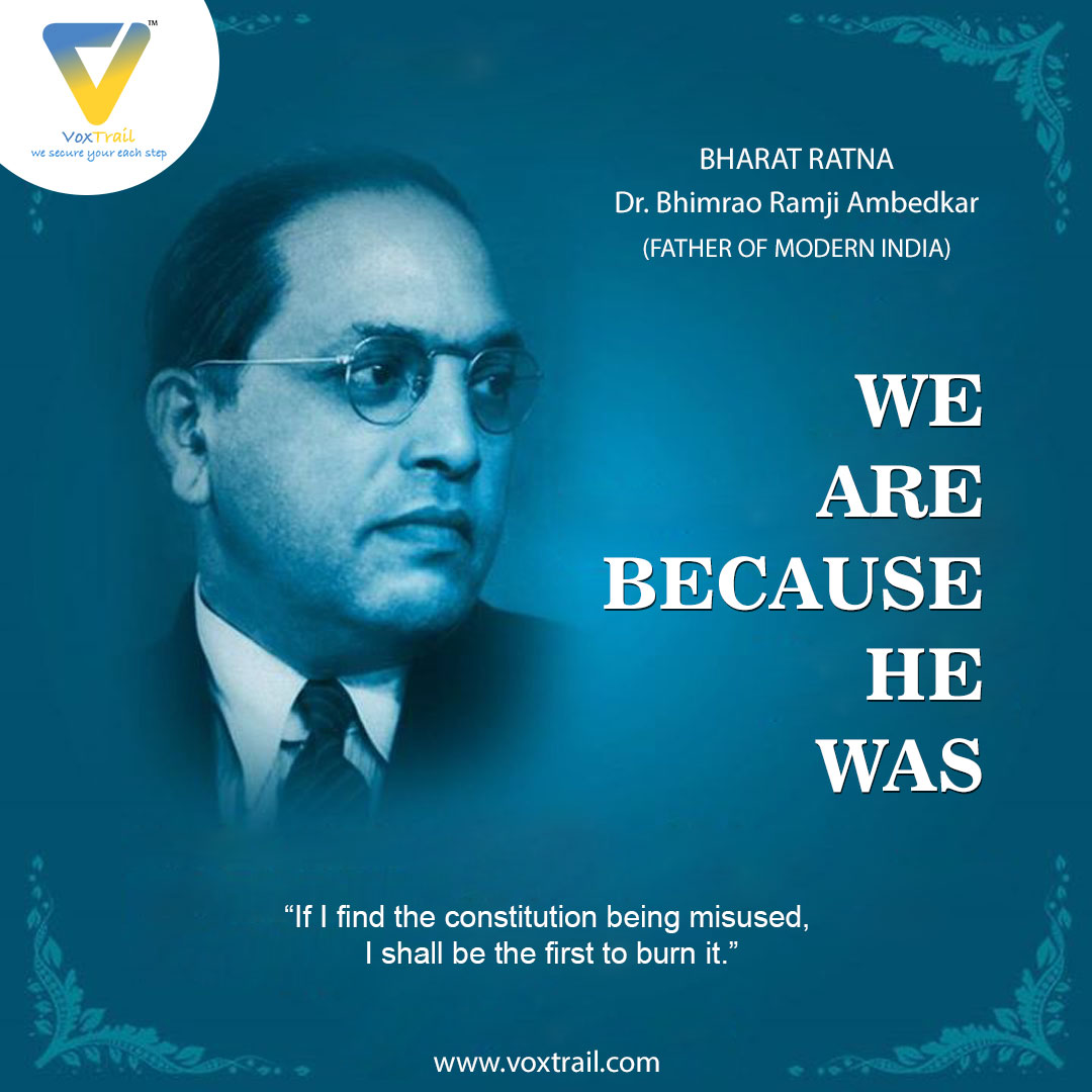 voxtrail's tweet photo. On the occasion of 129th Birth Anniversary of Bharat Ratna Dr. Babasaheb Ambedkar, may we have to fight against the Chinese virus COVID-19 with the spirit of self confidence &amp; maintained social distancing.  #HappyAmbedkarJayanti!
#जय_भीम #ambedkarjayanti #Ambedkarism #14April https://t.co/bgb9X3UxgZ