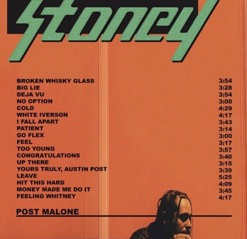 33. Post Malone- Stoney