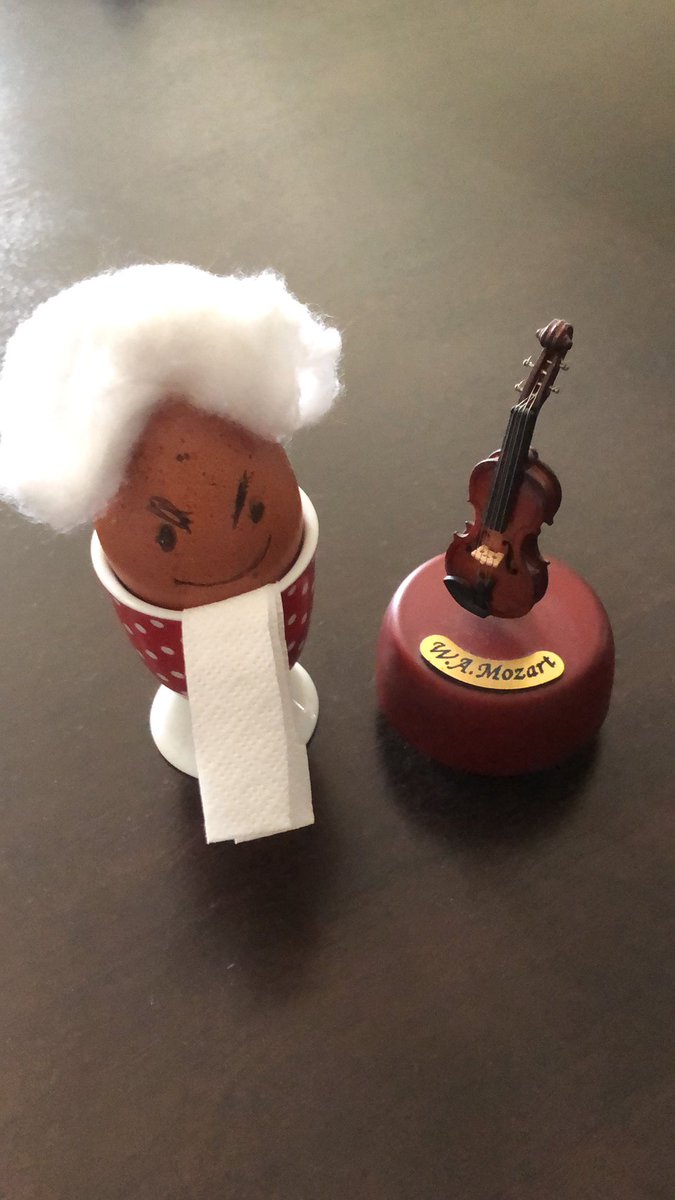 In recognition of the Easter weekend, DBS has set up a competition to create egg art! Some teachers have been getting involved too, so here is Mr. Elliott’s entry...Mozart! #BeginsatDBS