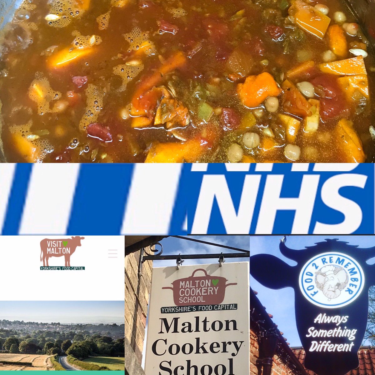 Available from tomorrow up at Food 2 Remember the free  NHS staff meal is butternut squash and chick pea tagine made by Gilly at the Malton cookery school. <a href="/Food2Remember/">Food 2 remember</a> <a href="/MaltonDelivers/">Malton Delivers</a> <a href="/maltoncookery/">Malton Cookery School</a> <a href="/mark_cic/">Malton CIC</a> <a href="/NHSuk/">NHS</a>