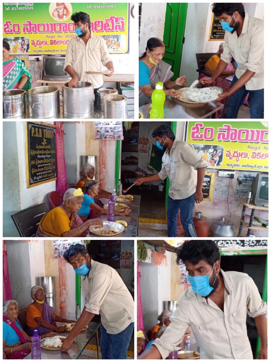 Today "Guduru"  #Prabhas fans food served in "PSR TRUST" they moved in good hearted manner... #PrabhasYuvaSena