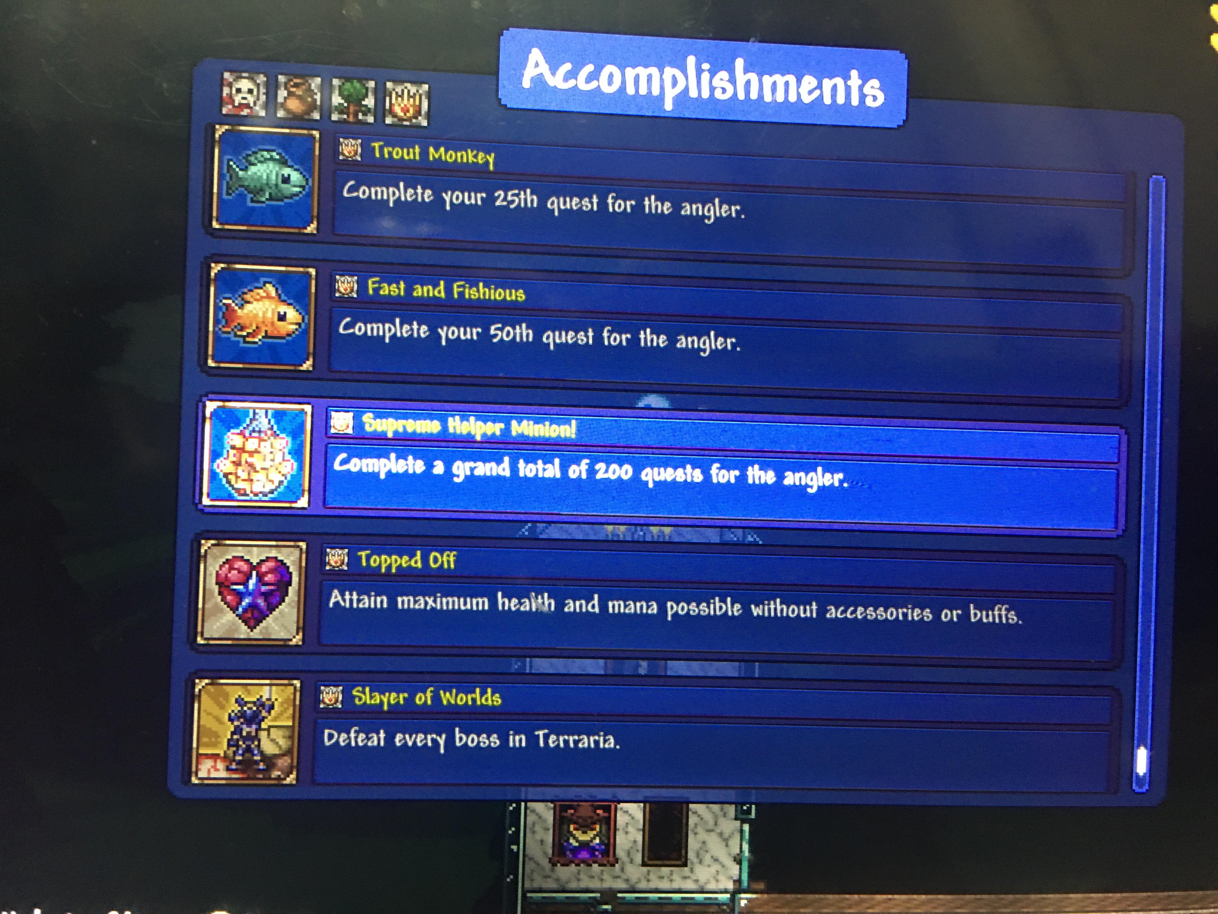 Slayer of Worlds achievement in Terraria