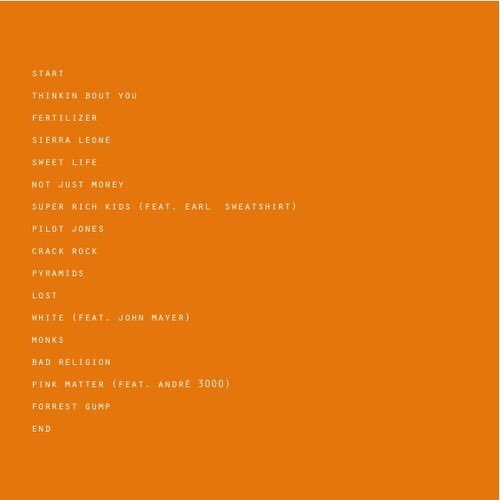 34.Frank Ocean - Channel Orange