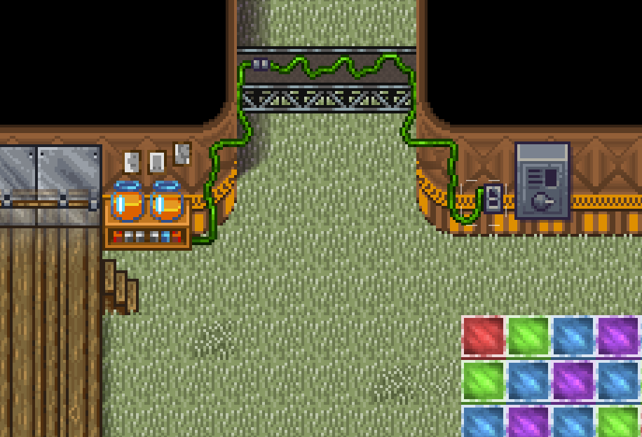 Hyptosis's tweet photo. Running extension cords all over! :D #sullyRPG #indiegames #IndieGameDev https://t.co/UVLMqmKE9K