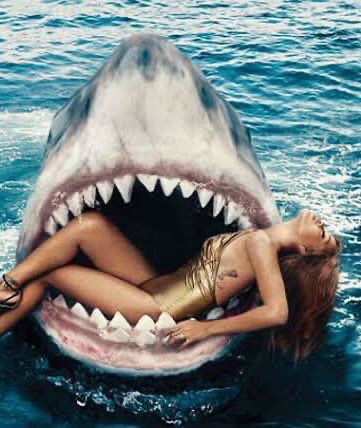 Remember when Rihanna was getting attacked by a shark and Beyoncé saved her