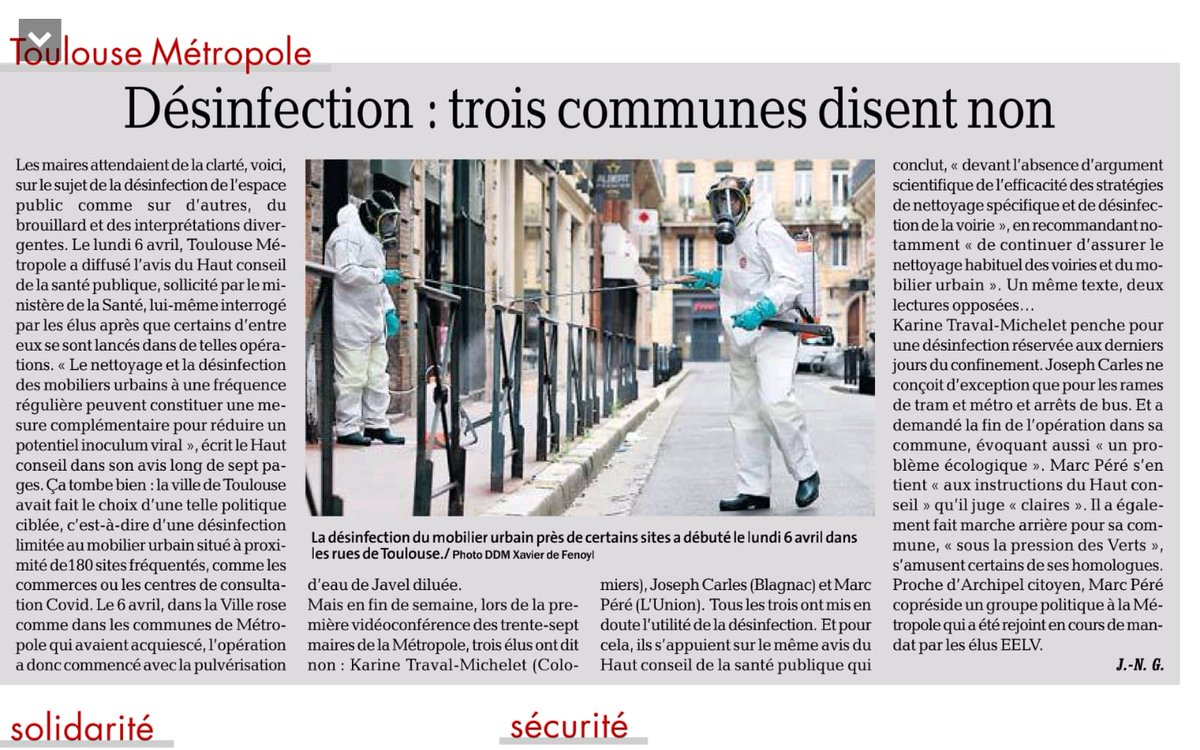 CostesNicolas1's tweet photo. Ces décisions de santé publique devraient, il me semble, être le fruit d'une réflexion, d'un débat avec l'ensemble des groupes (encore élu à ce jour) du conseil municipal de #LUnion.
On ne peut que regretter ce manque de concertation. https://t.co/Q3zC7x8YJA