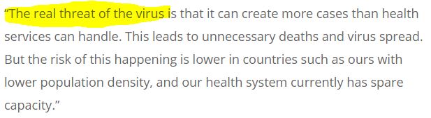  Dr Thornley & his specially formed group have discovered the "real threat of the virus". This passage is required reading for anyone who had thought the virus's threat was sickening & killing people.6/n