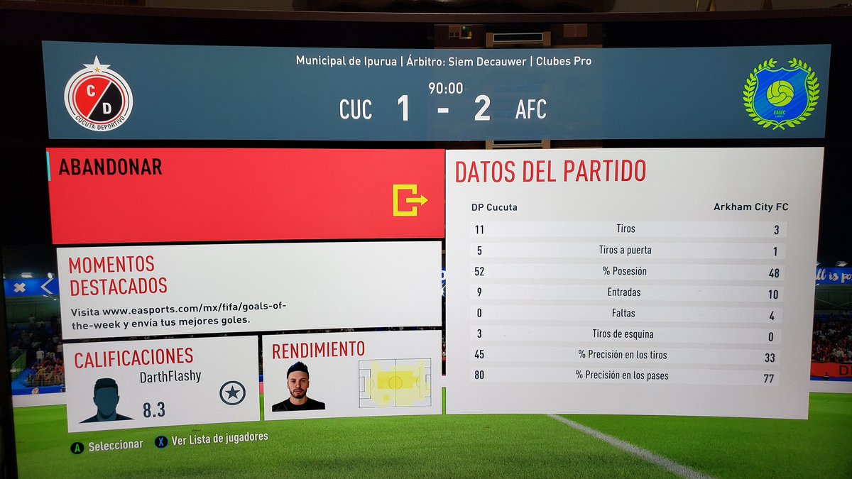 arkham_fc's tweet photo. Arrancamos el torneo LVP. El equipo mostró la calidad y el carácter para decretar 2 victorias en las 2 primeras jornada y manteniéndonos en el liderato momentáneo.Juegazos vs nuestros similares: 
Arkham City FC 1 - FC Unidos 0 
Arkham City FC 2 - DP Cucuta 1
#FIFA20 #ArkhamCityFc https://t.co/a9TXXzxxrw