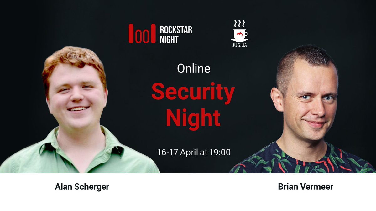 RockStarDevClub's tweet image. We have some changes in meetup program. Maria won&apos;t be able to come and we are very sad because of this. Nevertheless, we are happy to introduce you our new speaker @BrianVerm with talk &quot;Live hacking: Breaking into your Java web app(PDF)&quot;

Registration:bit.ly/3bKJWLI