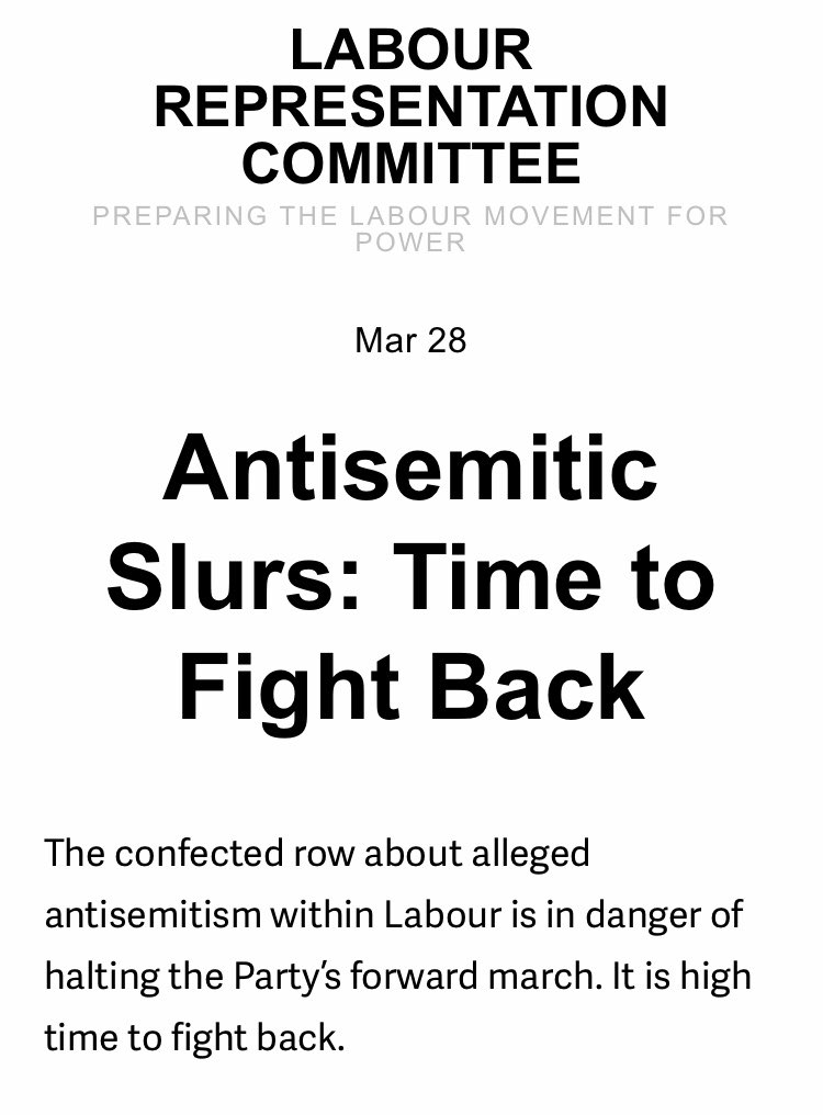 Oppose the "confected row about alleged antisemitism" /3