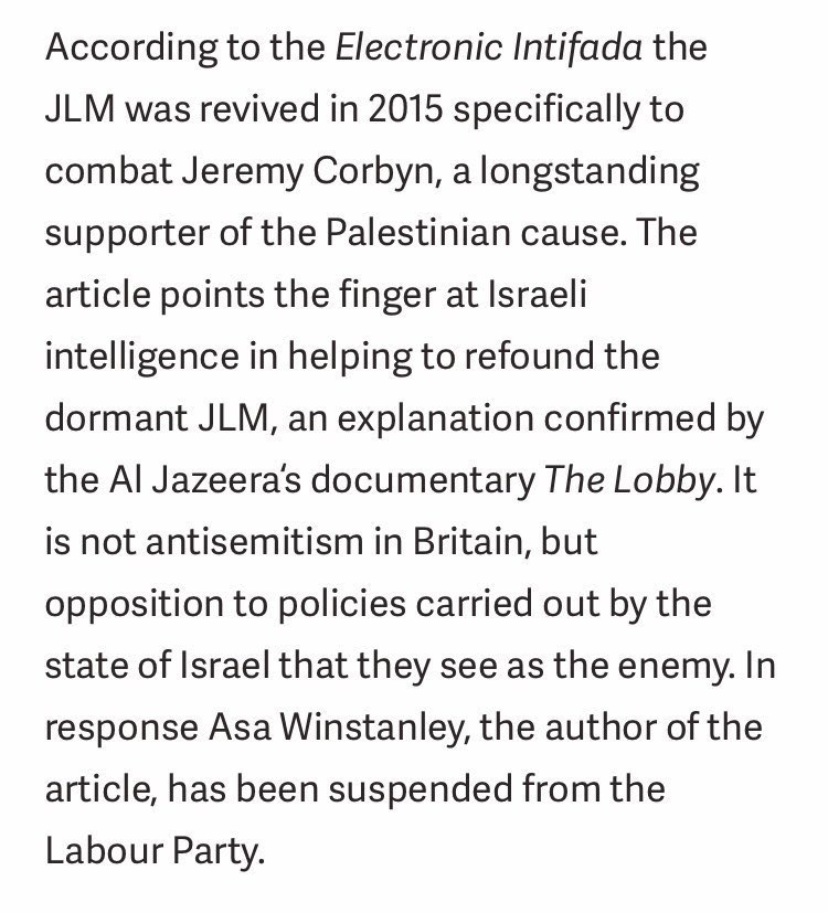 The Jewish Labour Movement has stabbed Labour in the back with the help of Israeli intelligence (they changed this article after an outcry) 5