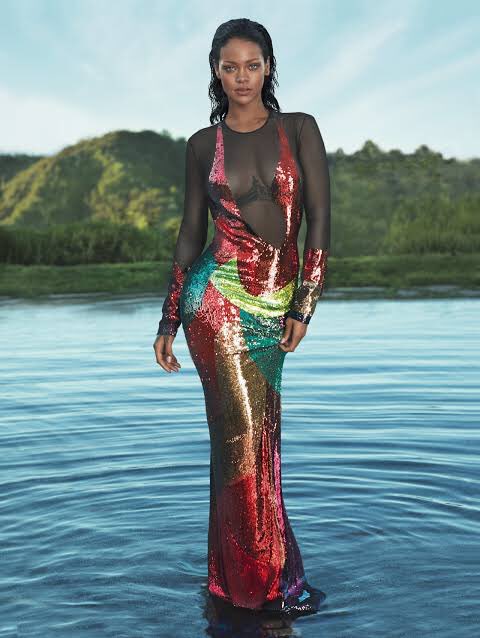 Rihanna recovered, she can now walk on water and rule the ocean.