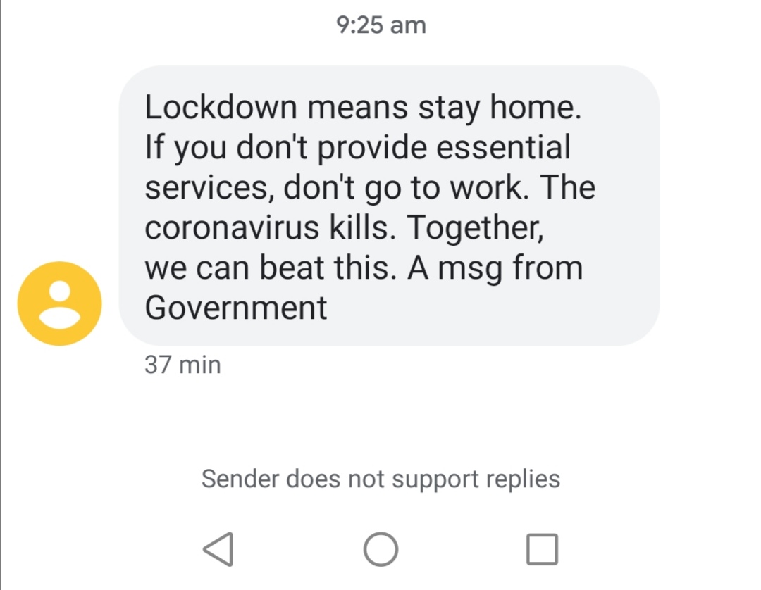 Linda_WhiteZA's tweet image. Looks like it will be a daily message. #IAmAtHome