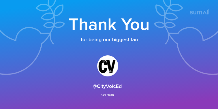SaveValley's tweet image. Our biggest fans this week: CityVoicEd. Thank you! via sumall.com/thankyou?utm_s…