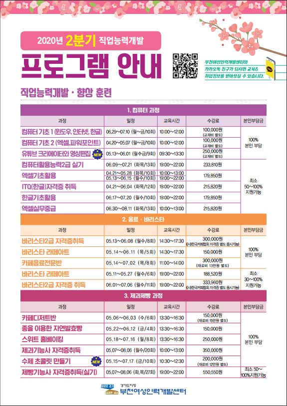 workwom's tweet image. 2020년 2분기 프로그램 안내