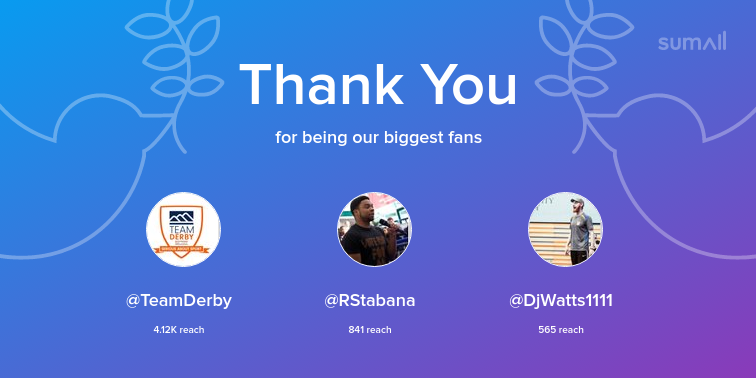 TDSpartans_'s tweet photo. Our biggest fans this week: TeamDerby, RStabana, DjWatts1111. Thank you! via https://t.co/daVAiReiDD https://t.co/qD58QYQqR2