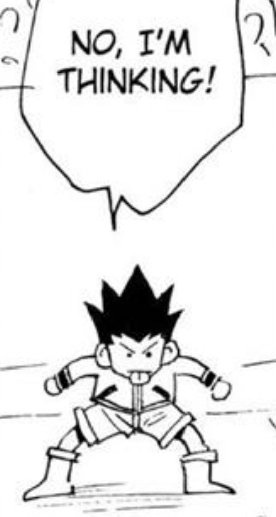 i know hes his character obviously but togashi truly draws the best gons ? the level of charisma and personality w such a simple style...unmatched....you will Look At Him