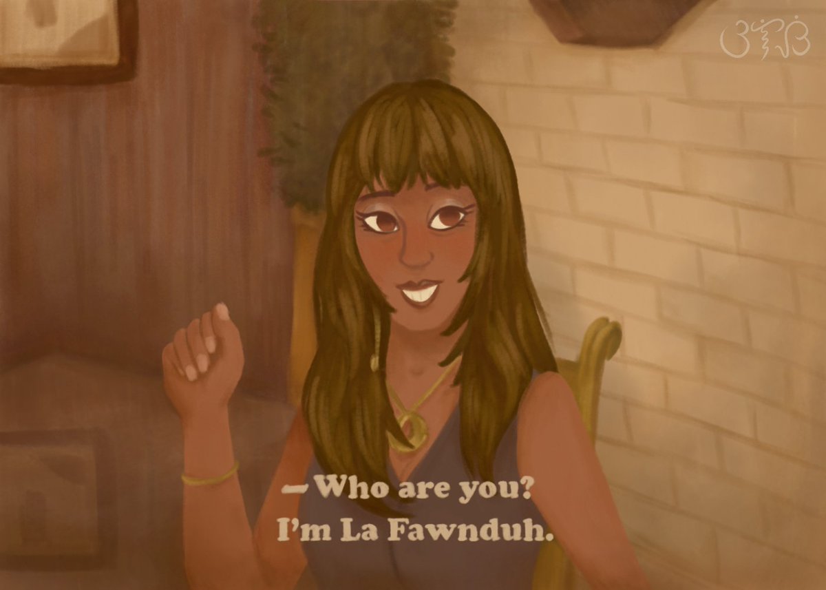 [more Napoleon Dynamite fanart in this thread!!  and hopefully, more to come!].. and because La Fawnduh's /that/ iconic,,, I literally re-drew a still of her we stan a classy kween 