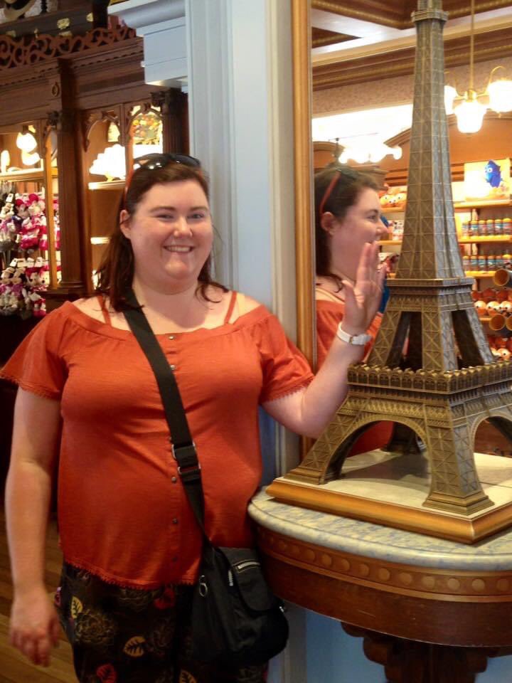 In May 2016 we took a trip to DLP - my first time ever. And I was huge. Side note - I wore that exact same top yesterday and it now hangs on me
