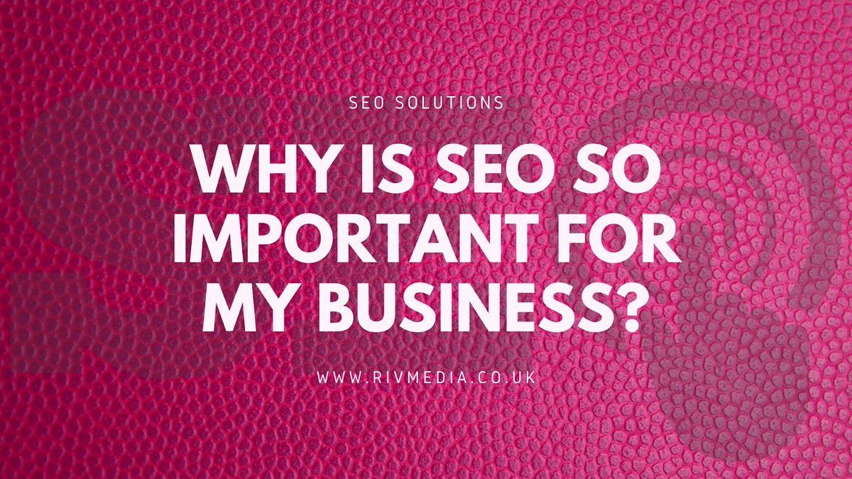 Why Is SEO So Important For My Business?

rivmedia.co.uk/why-is-seo-so-…

#seo #business #smallbiz #uksmallbiz #marketing #growth