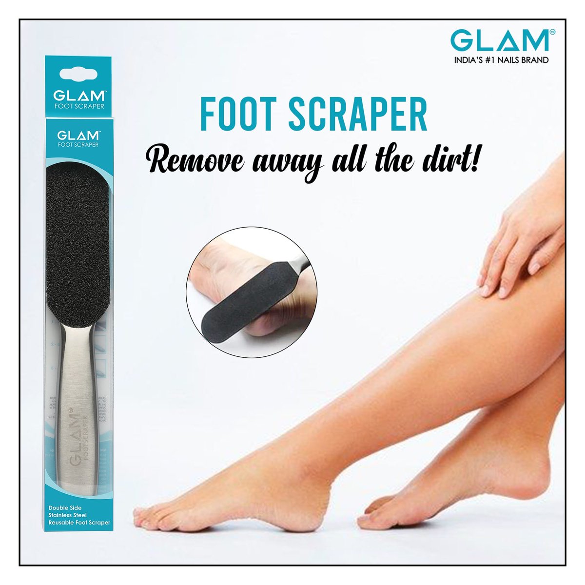 rnaillounge's tweet image. Glam Foot Scraper is the best for the stubborn hard spots which are just difficult to get rid of. It makes your skin smooth and clean.
*Available at R Nail Lounge &amp;amp; across GLAM flagship stores in India

#FootScraper #GLAMFootScraper #GLAMNailProducts #GLAMScrapers #favouritenails