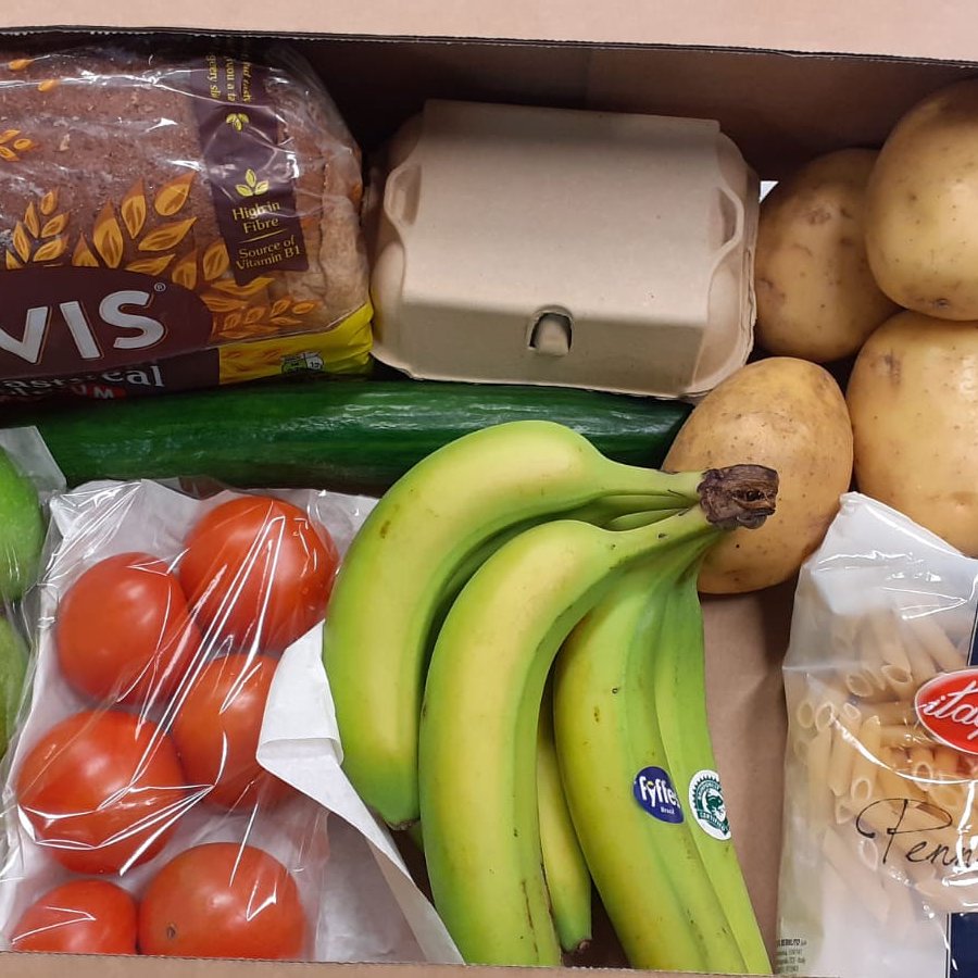 Tomorrow's food hampers before the chef cooked meals are added and distributed tomorrow. We are feeding 9 schools now!