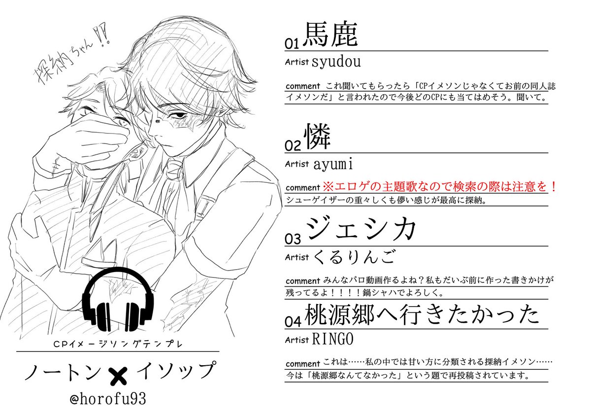 Cpイメージソングテンプレ