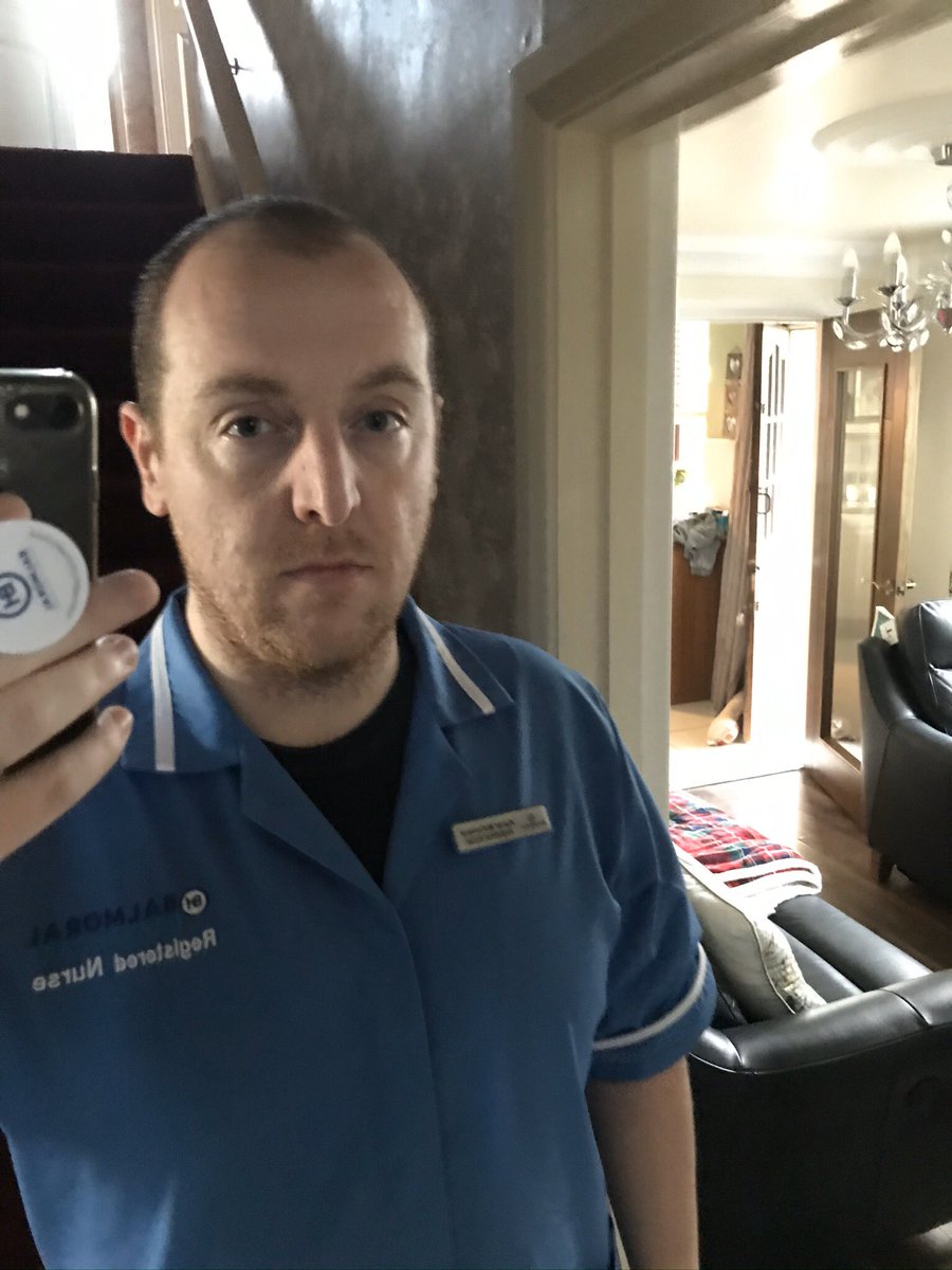 Kieranpmccormic's tweet photo. Before, during &amp; after pics of my first full night shift on the #frontline. #sore #scared #tired #sad #confused #proud #respect #inspired - I’m not ‘brave’, I’m not a ‘hero’. I’m a Nurse doing what i believe is right with the skills that I have for those in their hour of need 😞 https://t.co/D02q7jmiJE