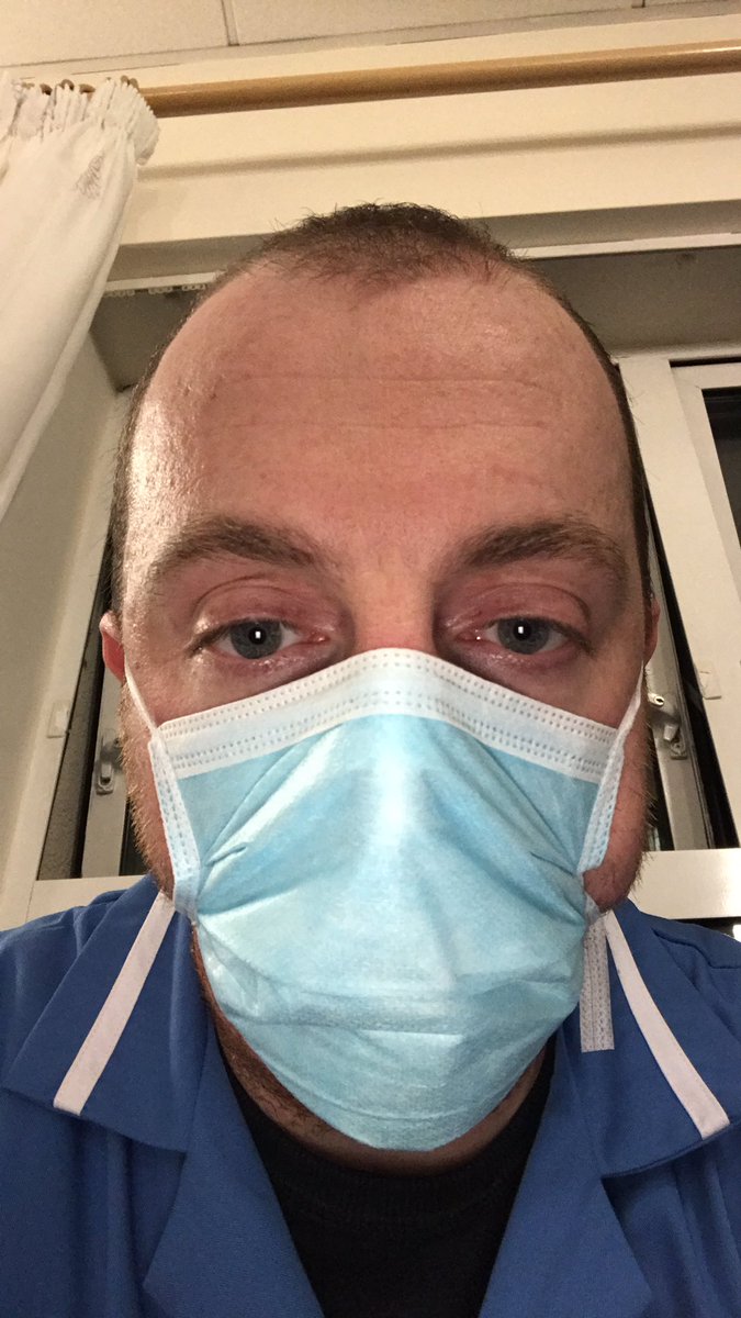 Kieranpmccormic's tweet photo. Before, during &amp; after pics of my first full night shift on the #frontline. #sore #scared #tired #sad #confused #proud #respect #inspired - I’m not ‘brave’, I’m not a ‘hero’. I’m a Nurse doing what i believe is right with the skills that I have for those in their hour of need 😞 https://t.co/D02q7jmiJE