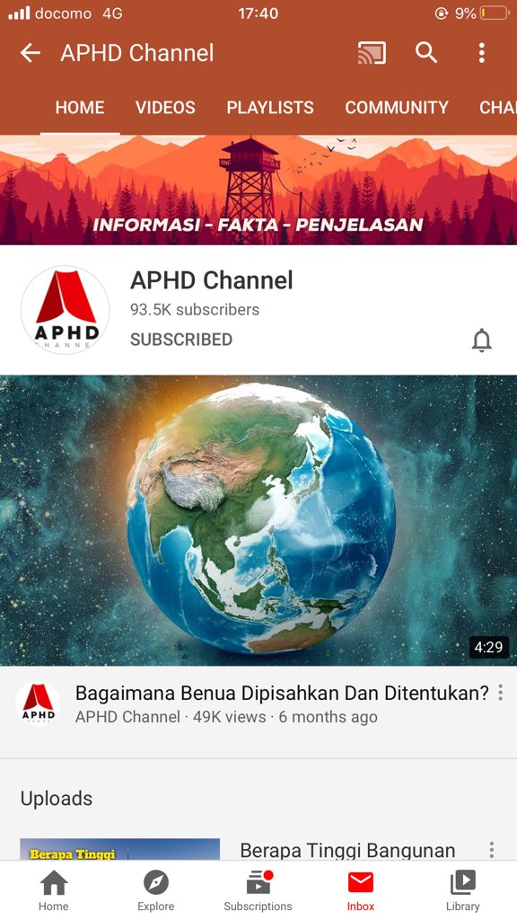 Oh lupa. Channel ni pun sangat menarik. Banyak fakta2 yang tak terfikir pun nak cari sebelum2 ni